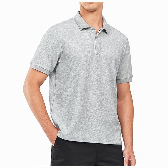 Men's Polo Shirts Short Sleeve Casual Cotton Tops Classic Golf
